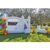 Castillo inflable de alta calidad para saltar y saltar, castillo hinchable para bodas con tobogán combinado, cama de salto para gorila blanca a la venta, envío gratis a puerta