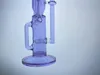 Glass de vidro de vidro de vidro roxo Reciclador de bong de 14 mm Plíticas de óleo de tubo de fumantes 16 polegadas 16 polegadas