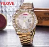 В продаже роскошный римский блок хип -хоп полной ледяной часы 43 -миллиметровый кварц большой страза с алмазами, часы для мужчин, дата, дата исчисления из нержавеющей стали, Montre de Lux