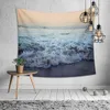 Plaj okyanus halı duvar asılı halı deniz dalgaları manzara hippi trippy tapiz doğa duvar bez yurt yatak odası boho dekor j220804