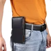 Universal Leechee Hip Holster Leather Flip Caver Case for iPhone 15 15 14 12 Pro Max Samsung S23 S22 Note 20 4.7 6.0 5.5 5.2 6.7 6.9inch垂直ライチLitchiビジネスポーチ