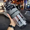 500/1000ml Water Bottles A Free Shaker Outdoor Sport Tour Drink Bottle Portable Leakproof Ecofriendly Plastic Fruit Tea Bottle 220418