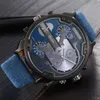 Armbanduhren Oulm 3548 Berühmte Designer Herrenuhren Top Quarzuhr Großes Zifferblatt Militärarmbanduhr Relogio Masculino