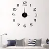 Horloges murales Horloge 40cm / 16 '' Autocollant de bricolage sans cadre pour l'école El Decoration Office Home Room Chambre Decorwall Clockswall