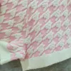 Damskie dresy letnie różowe kraty z dzianiny zestawy Temperament Torba