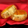 25 mm tjock roman Bangle for Women Wedding Jewelry 18K Guldfylld lyx Brudarmband gåva kan öppna dia 56mm