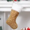 Noel çorap paillette stocking Noel ağacı kolye dekorasyonları ev için hediye