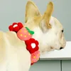 犬の首輪はかわいいパイナップルストロベリーフラワーカラーテディ日本の小さなペットの猫のコラルドグ