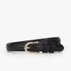 NS Niche Temperament Design Horseshoe Belt Female All-Match Thin Gold Pin Buckle Belt Fashion Gift Accessories