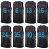 Screen Printed Basketball Tyrese Haliburton Jersey 0 Neemias Queta 88 Davion Mitchell 15 Tristan Thompson 13 Franz Wagner 21 Alex Len 27 Black Purple Man Women Kids