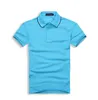 T-shirt polo da uomo casual tinta unita estiva T-shirt sportiva da uomo e da donna manica corta con risvolto