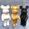 Hot 28cm 400% Bearbrick Action Figures Bear PVC Model Figures DIY Paint Dolls Kids Toys Children Birthday Gifts