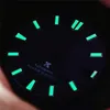 Zestawy narzędzi naprawczych 28,5 mm SKX007 Watch C3 C3 Zielona świetlista matowa fala Abalone NH35 do ruchu za pomocą l logo hele22