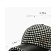 Brown Houndstooth Baseball Caps For Men Summer British Style Plaid Women Cap Brand Bone Trucker Hat Casquette Homme