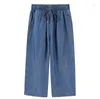 Kvinnors jeans 2022 Summer Elastic Cotton Pants Strigaht Denim Trousers Girl Brand Fashion Wear Plus Size 5xl 6xl 7xl1
