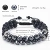 Brins de perles magnétiques hématite bracelets hommes oeil de tigre pierre perle couple pour femmes soins de santé aimant aide perte de poids bijouxperlé Lars2