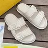 2022 New Early autumn new couple models old flower sandals double strap flat slippers Baguette decorative buckle light and comfortable casual summer fashion trend