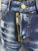 2022 nuovi uomini jeans foro blu chiaro grigio scuro Italia marca uomo pantaloni lunghi pantaloni streetwear denim skinny slim dritto biker jeans per D2 taglia superiore 28-38 A5