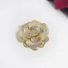 Broche inteiro de alta qualidade, broche banhado a ouro 5a, marca de luxo, réplica oficial, broche de pérola, estilos mais recentes, presente de natal, banquete 1464699