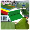 Decoratieve bloemen kransen synthetische drainage gras gras gras simulatie kunstmatige groene set stalen klinknagel matte tuin bord bruiloft d