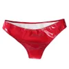 Sexy Frauen Höschen Dessous nasse Look Faux Leder Slink Glänzende Low -Rise -Mini Sissy Tanga Slips Unterwäsche265t