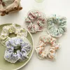 Lace Patchwork Floral Hair Scrunchies Large Intestine Hairnands Women Korean Elastic Hair Bands Ponytail Holder Hair Accessories Headwear