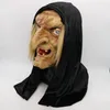 Altre forniture per feste per eventi Maschera spaventosa per adulti Vecchia strega Lattice Creepy Halloween Fancy Dress Smorfia Costume Accessorio Cosplay Puntelli Taglia unica