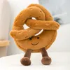 4PcsLot Pretzel Baguette Crossant Toast Bread Food Plush Toy Stuffed Toys4514064