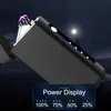 Dubbelbågelektrisk lättare laddningsbar flamelös vindtät utomhusändare Nya USB Typec -laddning Plasma Cigarett Lighter531612791370