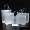 Packing Bags Office School Business Industrial Frosted Pp Plastic Gift With Handles Waterproof Makeup Shop Handbag Party Favors Wrap Drop