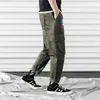 Männer Hosen ZK 2022 Taschen Cargo Harem Mens Casual Jogger Baggy Band Taktische Hosen Harajuku Street Hip Hop