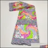 Ribbon Sewing Fabric Tools Baby Kids Maternity PGC Nigerian Lace White African Sequin 2022 Högkvalitativ 5 meter för festklänning LY087-2