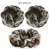 Mieszane kolorowe włosy syntetyczne chignon beunelastyczne włosy scrunchies włoski przedłużenia