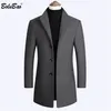 BOLUBAO Brand Men Wool Blends Coats Autumn Winter Solid Color High Quality Men's Wool Coats Luxurious Wool Blends Coat Male 201127