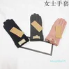 2022 new fashion European and American designer brand windproof leather gloves lady touch screen rabbit fur mouth winter heat pres9074217