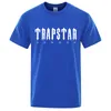 Trapstar London Letter Printed Men Tshirts 통기성 대형 짧은 소매 캐주얼 티 의류 소프트 코튼 스트리트웨어 220707