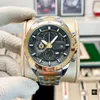 Ny modevarum￤rke Mens Women Quartz Movement Waterproof Wristwatch Hour Hour Hand Display Metal Strap Simple Luxury Popular Watch Size 44mm