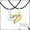 Pendant Necklaces Yin Yang Couples Paired Valentines Gift For Lovers Jewelry Women Men Necklace Vipjewel Drop Delivery 2021 P Vipjewel Dhynq