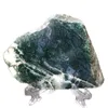 Decorative Objects & Figurines Green Crystal AGATE SLAB Geode Slice Mineral Healing Reiki Decoration With HolderDecorative DecorativeDecorat