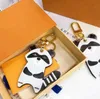 Cartoon Cartoon Mignon Tiger Keetchain portefeuille Course de cartouche Animal Car Letter Fox Kelechains Femme Charme Accessoires Pendant2586181