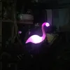 Lâmpadas de gramado LED LED Flamingo impermeável Solar Lawn Light Outdoor Garden Decoration Floor com luzes paisagem