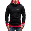 Sweats à capuche pour hommes Sweatshirts Biker 1N23456 Moto Hommes Printemps Sweat à capuche Oblique Zip Solid Sportswear Slim Fit Pull Survêtement pour hommes