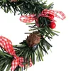 Fiori decorativi ghirlanti mini decorazioni ghirlanda natalizia porta appesa ornamento ghirlanda di Natale anello floreale celebrazione a