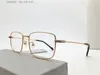 Novos óculos ópticos de design de moda 50008u quadrado de metal quadrado Lente transparente de estilo simples e comercial