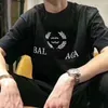 Designer Balanciagas T-shirt Herr- och damälskare Sommar Nytt bomullsmodemärke Kort Lös Vintage Oversized Luxe Sweat Balenciga T-shirt med rund hals