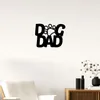 Dog Dad Paw Metal Wall Sign | Dog Lover Decor | Dog Dad Gift