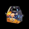 24pcs/lot Candy Box Cake Gift Sacds Дети Астронавт Солнечное пространство тематическая вечеринка детский душ