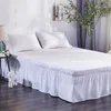 Funda con somier Faldón de cama 150 Colcha con volantes Colchas para fundas de cama Faldón hasta el suelo Canapés de camas de 135 Hogar 220623