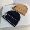 Berretto da uomo di design Cappello lavorato a maglia casual con lettere sportive nuove e classiche da donna