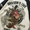 aolamegs特大の男性Tシャツ日本芸者ドラゴンプリントTシャツカジュアルアニメTシャツコットンストリートウェアメンズ服220521